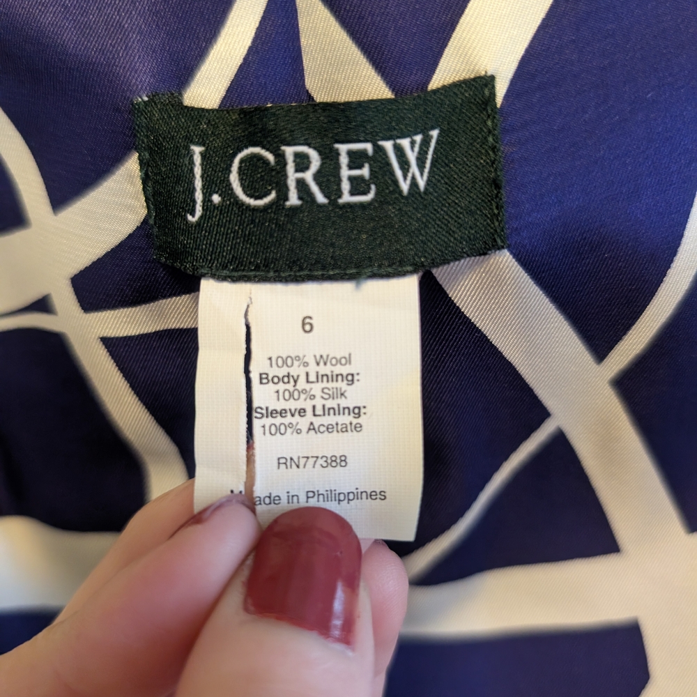 J. Crew Black Ruffle-Trim Jacket - Picture 8 of 10